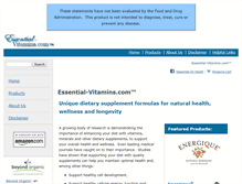 Tablet Screenshot of essential-vitamins.com